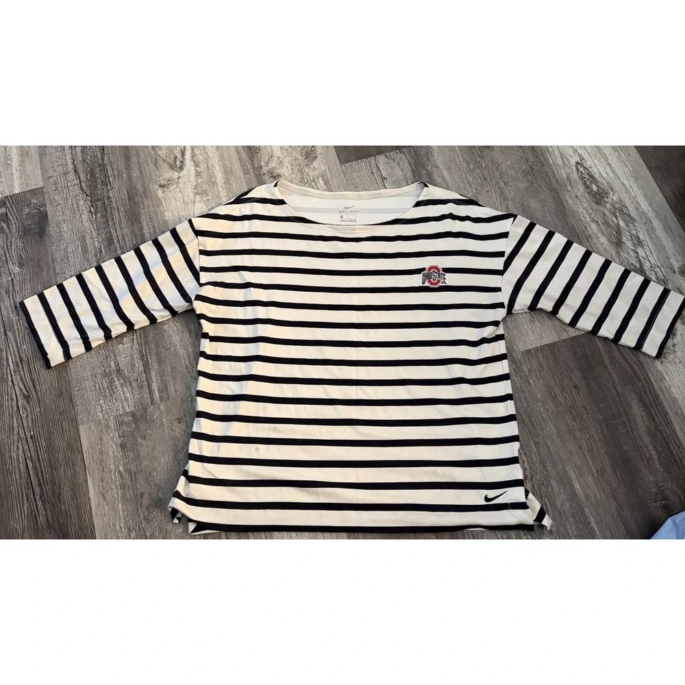 Nike Ohio State‎ Womens Dri Fit 3/4 Sleeve Shirt Large